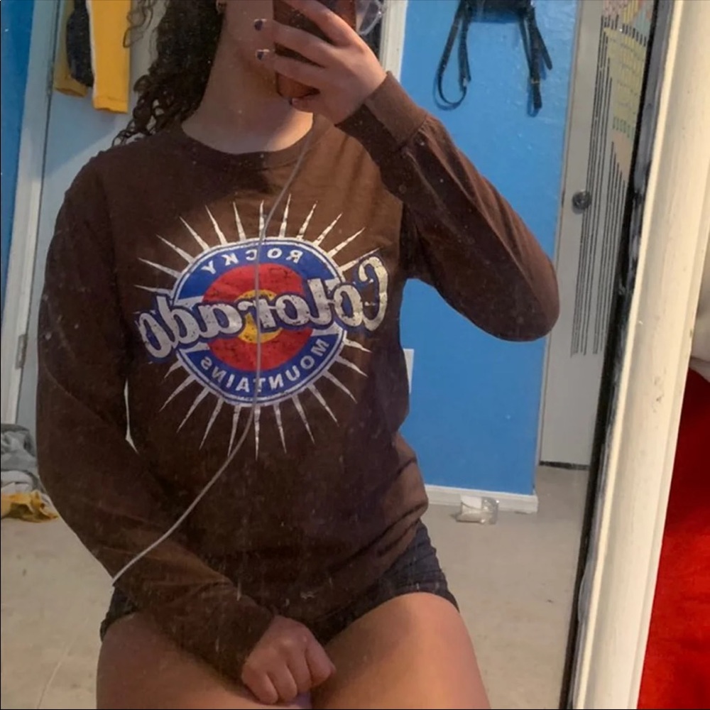 brown rocky mountain long sleeve